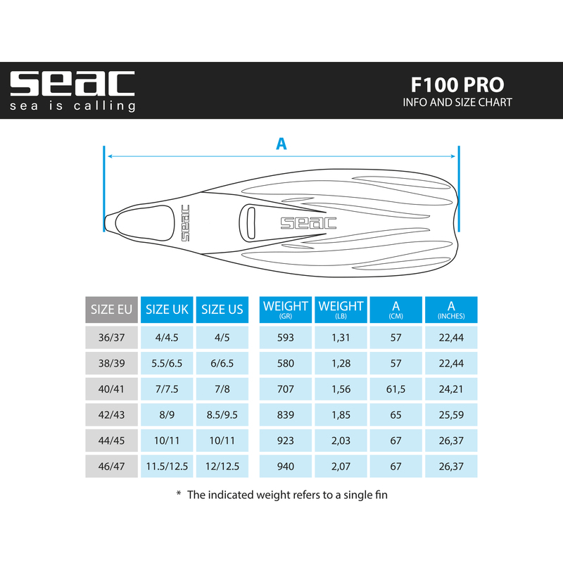 SEAC FINS - F-100 PRO FULL FOOT - Image 6