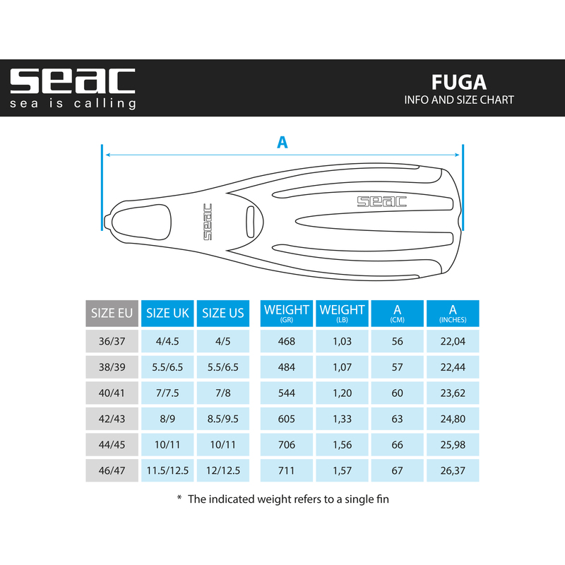 SEAC FINS - FUGA FULL FOOT - Image 5